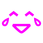 au by KDDI face with tears of joy emoji image