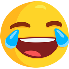 Facebook Messenger face with tears of joy emoji image