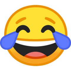 Google face with tears of joy emoji image