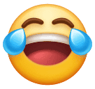 Huawei face with tears of joy emoji image