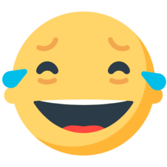 Mozilla face with tears of joy emoji image