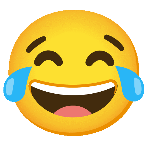 Noto Emoji Animation face with tears of joy emoji image