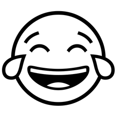 Noto Emoji Font face with tears of joy emoji image