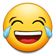 Samsung face with tears of joy emoji image