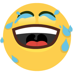 Skype face with tears of joy emoji image