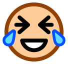 SoftBank face with tears of joy emoji image
