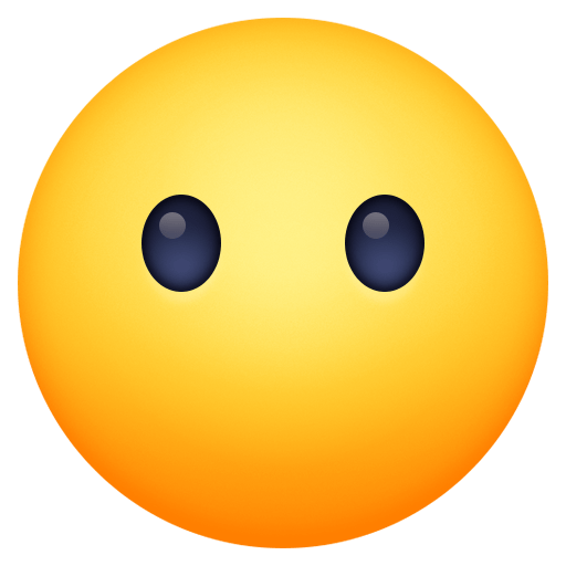 Facebook face without mouth emoji image