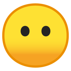 Google face without mouth emoji image
