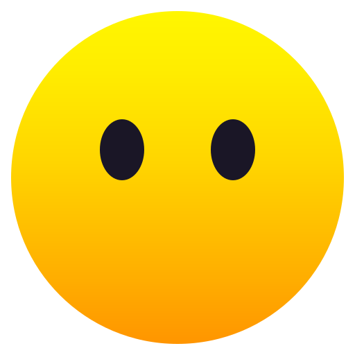 JoyPixels face without mouth emoji image