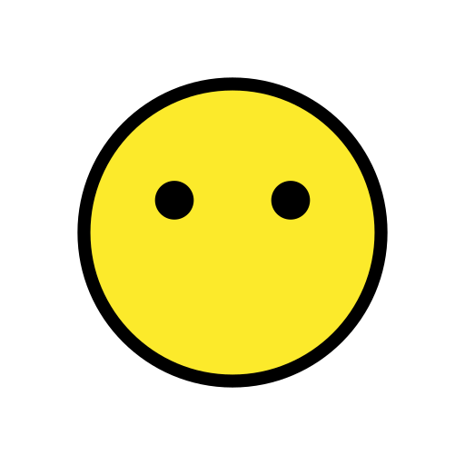Openmoji face without mouth emoji image