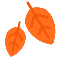 Mozilla fallen leaf emoji image