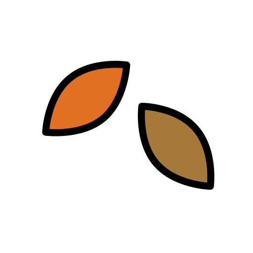 Openmoji fallen leaf emoji image