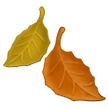 Samsung fallen leaf emoji image