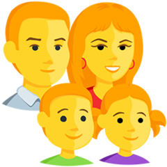 Facebook Messenger family emoji image