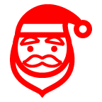 au by KDDI father christmas emoji image