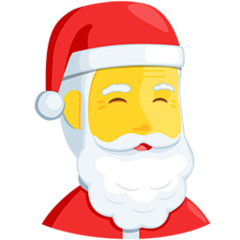 Facebook Messenger father christmas emoji image