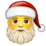 Whatsapp father christmas emoji image
