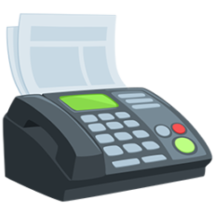 Facebook Messenger fax machine emoji image