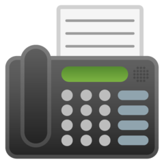 Google fax machine emoji image