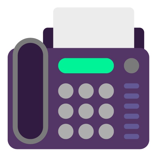 Microsoft fax machine emoji image