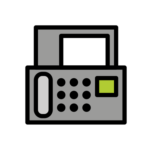 Openmoji fax machine emoji image