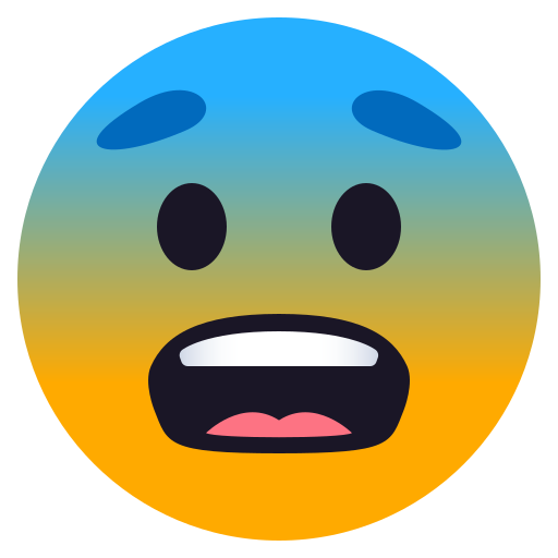 JoyPixels fearful face emoji image