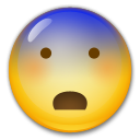 LG fearful face emoji image