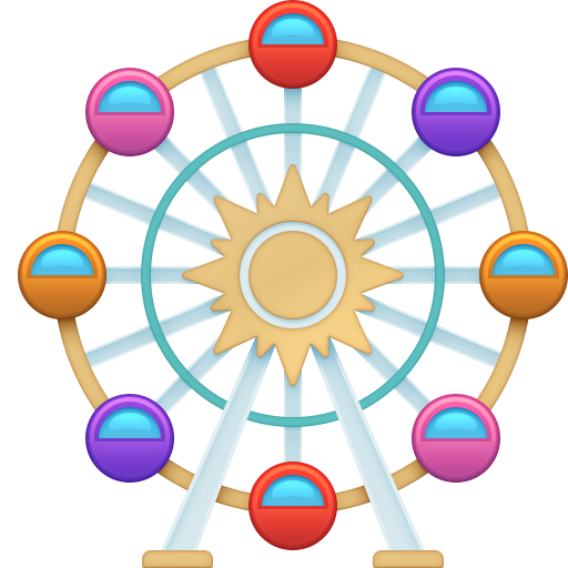 Facebook ferris wheel emoji image