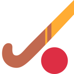 Twitter field hockey stick and ball emoji image