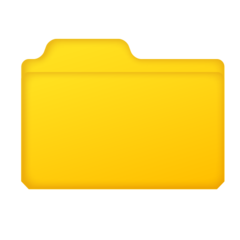 Emojidex file folder emoji image
