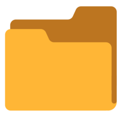 Mozilla file folder emoji image