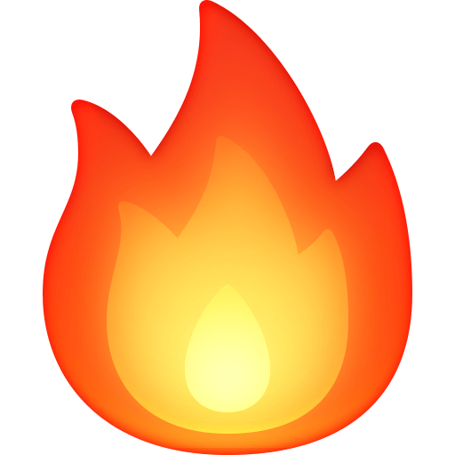 Facebook fire emoji image
