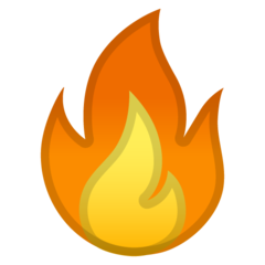 Google fire emoji image