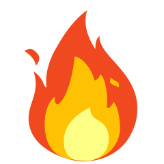 Skype fire emoji image