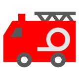 Docomo fire engine emoji image