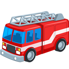 Facebook Messenger fire engine emoji image