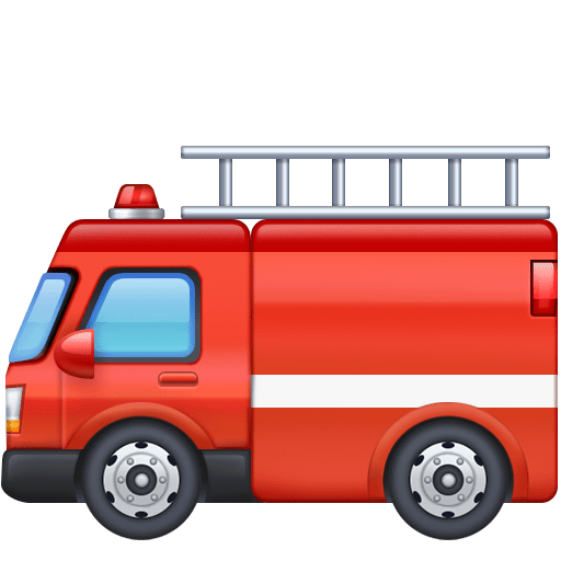 Facebook fire engine emoji image