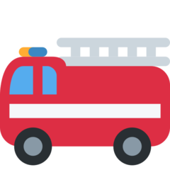 Twitter fire engine emoji image
