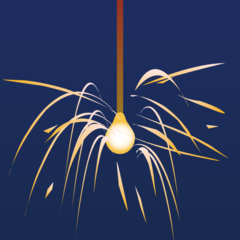Emojidex firework sparkler emoji image