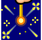 SoftBank firework sparkler emoji image