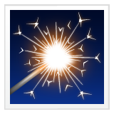Whatsapp firework sparkler emoji image
