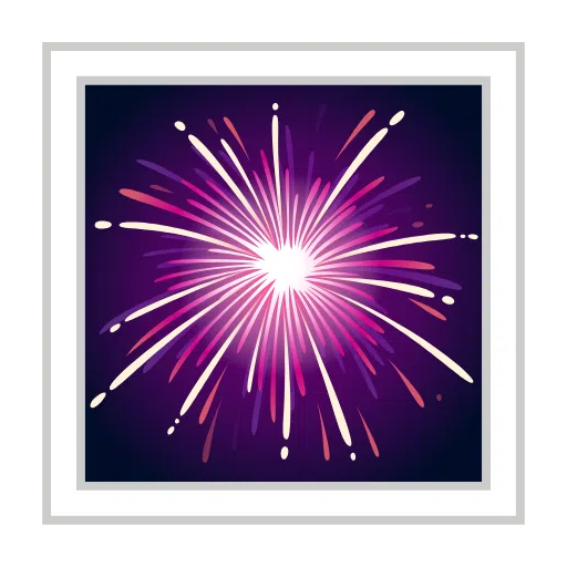 Telegram fireworks emoji image