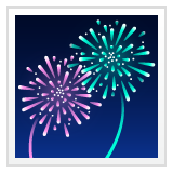 Whatsapp fireworks emoji image