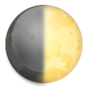 LG first quarter moon symbol emoji image