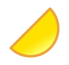 SoftBank first quarter moon symbol emoji image