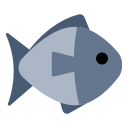 Toss fish emoji image