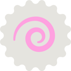 Mozilla fish cake with swirl design emoji image