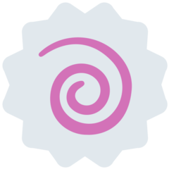 Twitter fish cake with swirl design emoji image