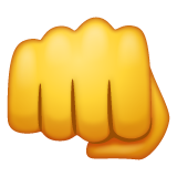 Whatsapp fisted hand sign emoji image
