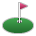 Sony Playstation flag in hole emoji image